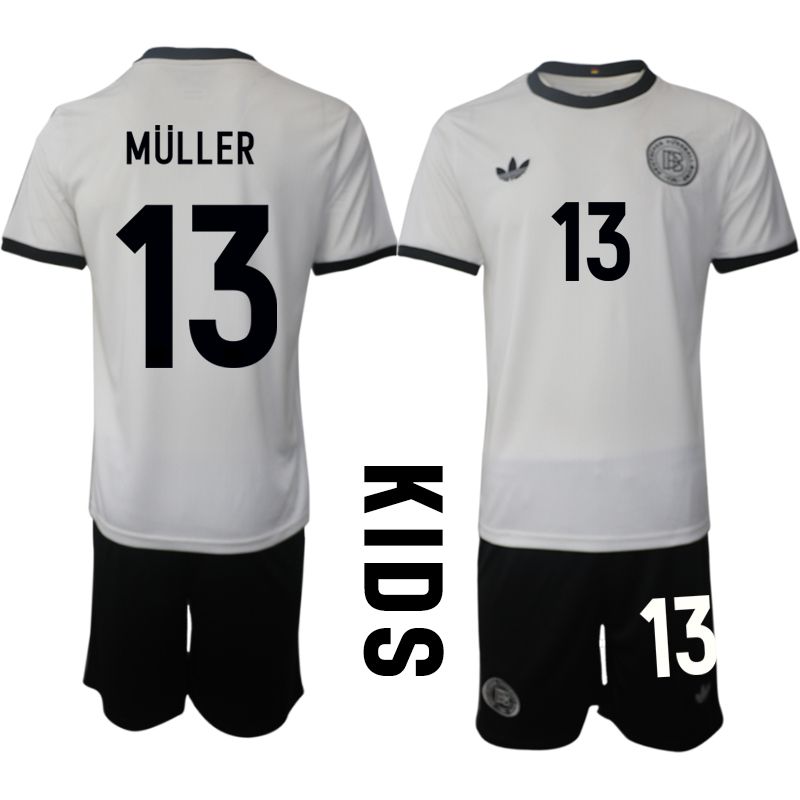 Youth 2025-2026 Season Germany home white #13 Soccer Jersey